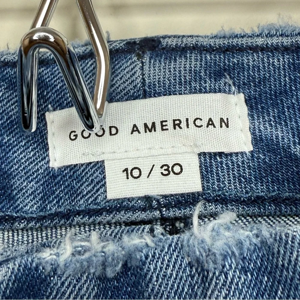 NEW GOOD AMERICAN Good Curve Straight Blue 858 Straight Leg Stretch Comfy Jeans